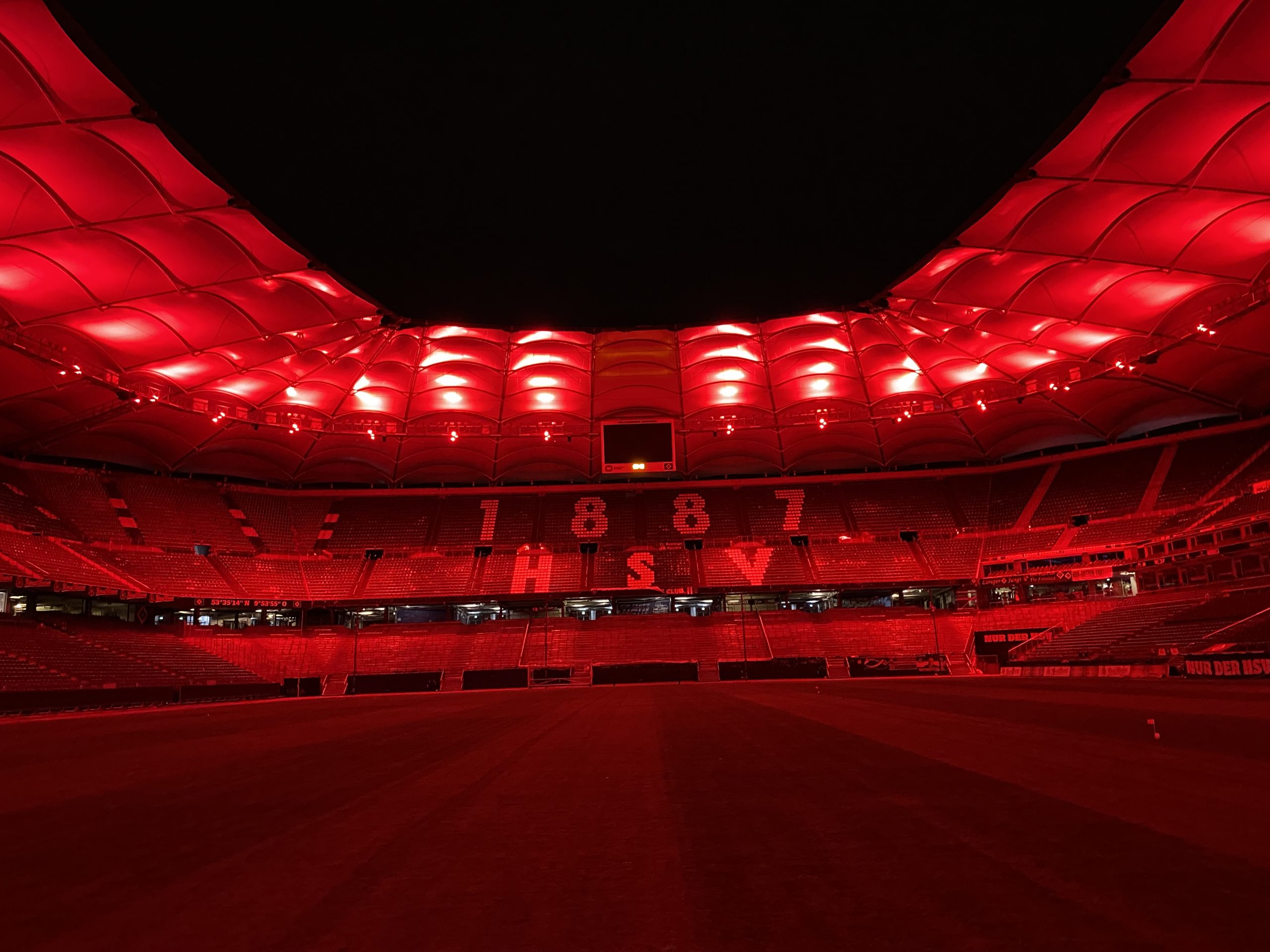 Volksparkstadion Hamburg LED Beleuchtung