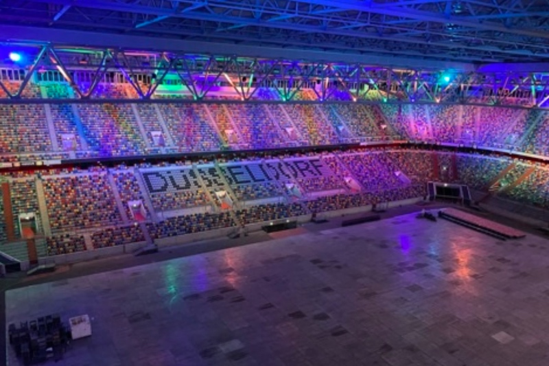 Merkur Spielarena Düsseldorf LED Beleuchtung