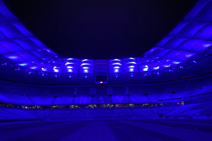 Volksparkstadion Hamburg LED Beleuchtung