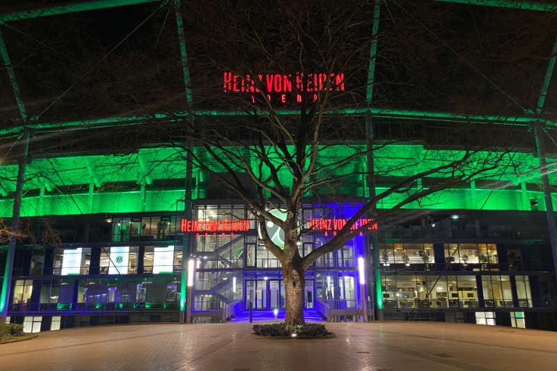 Heinz von Heiden Arena LED Aussenbeleuchtung